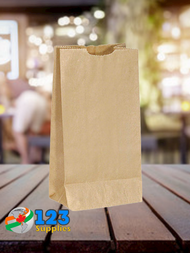 PLAIN PAPER BAGS - KRAFT BROWN 2LB (500)