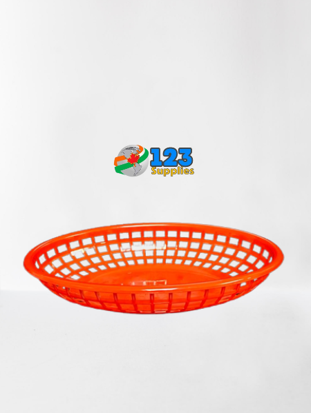 RED FOOD BASKET 9"