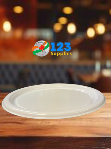 ROUND CATERING TRAY PLASTIC - WHITE 16" (UNIT)